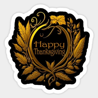 Happy Thanksgiving Greetings Sticker